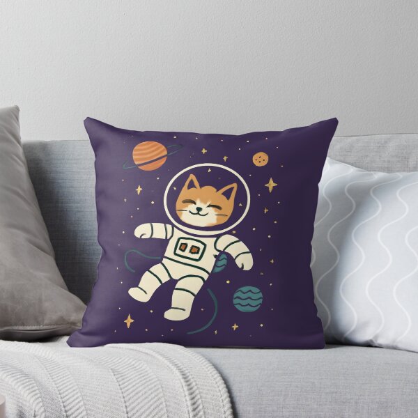 Item preview, Cute Space Cat Astronaut – Kawaii Cosmic Kitty Floating Among the Stars designed and sold by KAM-KAM-STORE.