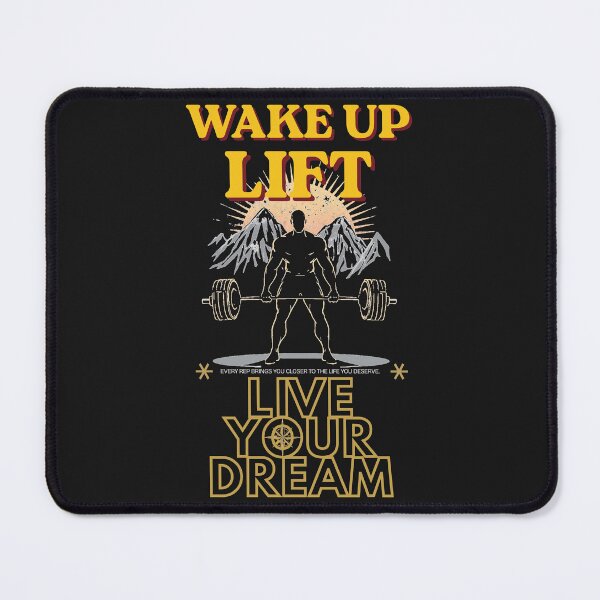 Item preview, Wake Up Lift Live Your Dream T-Shirt | athletic trainer | Fitness Lifestyle Shirt designed and sold by Reverielook.