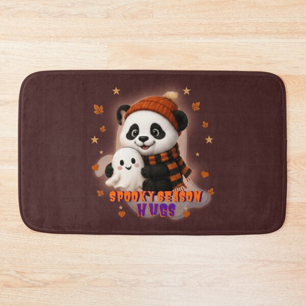 Item preview, Spooky Season Hugs Cute Panda Ghost Halloween Kawaii Autumn Design designed and sold by EnginerdStudio.