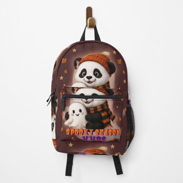 Item preview, Spooky Season Hugs Cute Panda Ghost Halloween Kawaii Autumn Design designed and sold by EnginerdStudio.