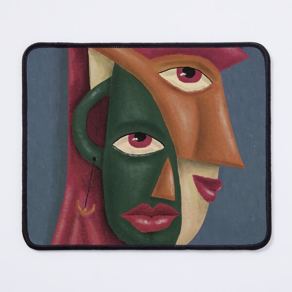 Item preview, Vintage Pop Cubism Geometric Abstract Face designed and sold by aekritdeach.