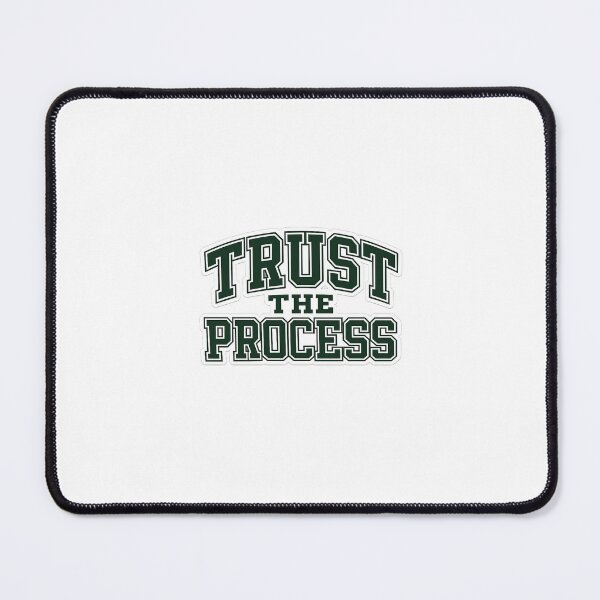 Item preview, Trust The Process Varsity Typography T-Shirt Design | College Style Motivational Sticker designed and sold by LarkLeaf.