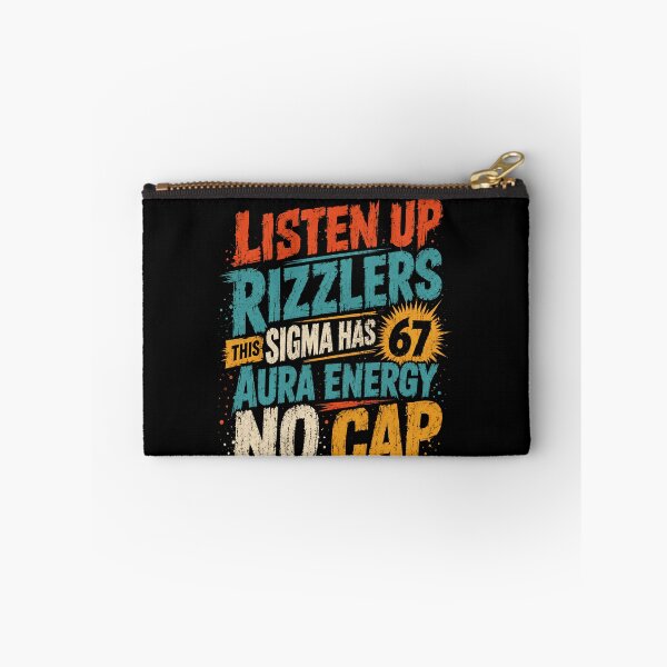 Item preview, Listen Up Rizzlers This Sigma Has 67 Aura Energy No Cap Internet Meme Slang designed and sold by JonesFlora2025.