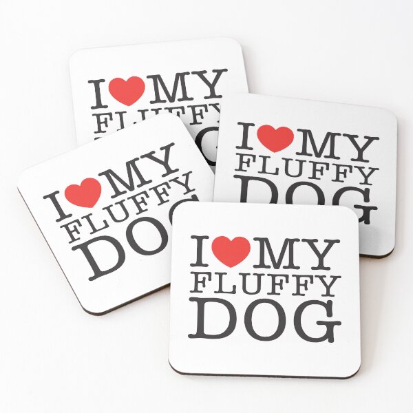Item preview, I Love Fluffy Dogs designed and sold by shitpostee.