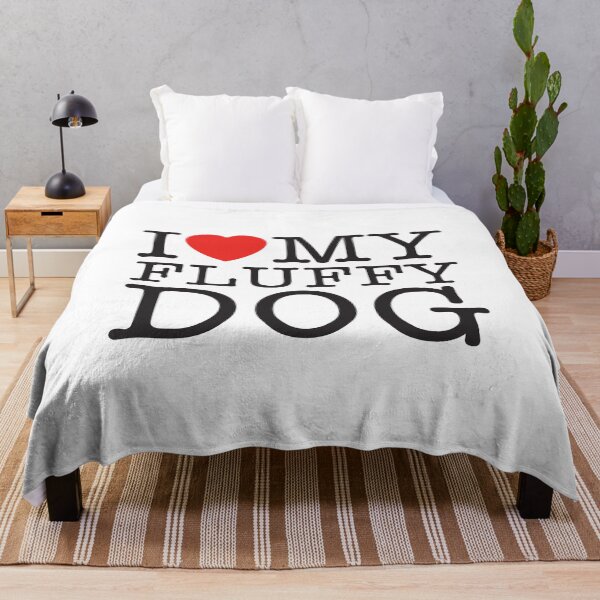 Item preview, I Love Fluffy Dogs designed and sold by shitpostee.