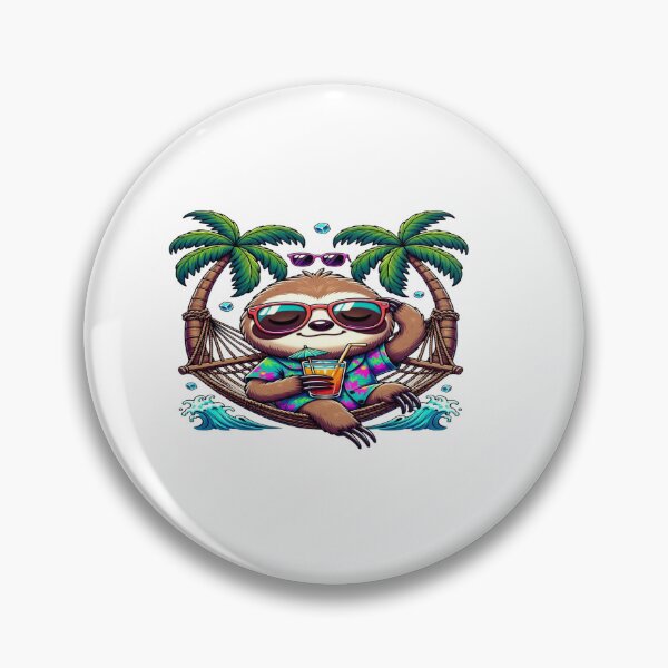 Artikelvorschau, Chill Sloth Tropical Vacation T-Shirt | Cute Sloth Hammock Beach Graphic | Relax Mode Summer Travel Animal Shirt entworfen und verkauft von Sushikidsntoddlers.