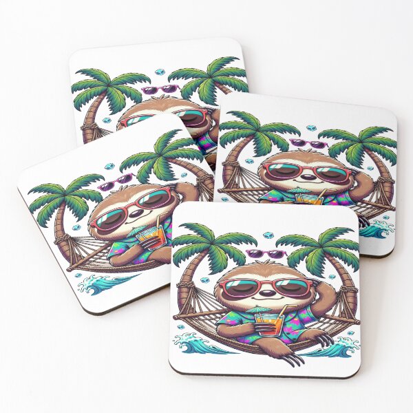 Item preview, Chill Sloth Tropical Vacation T-Shirt | Cute Sloth Hammock Beach Graphic | Relax Mode Summer Travel Animal Shirt designed and sold by Sushikidsntod.