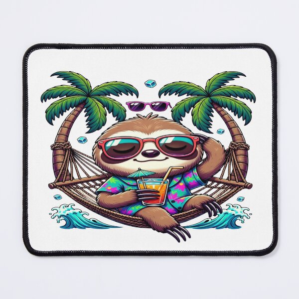 Item preview, Chill Sloth Tropical Vacation T-Shirt | Cute Sloth Hammock Beach Graphic | Relax Mode Summer Travel Animal Shirt designed and sold by Sushikidsntod.
