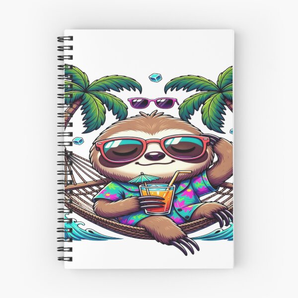 Item preview, Chill Sloth Tropical Vacation T-Shirt | Cute Sloth Hammock Beach Graphic | Relax Mode Summer Travel Animal Shirt designed and sold by Sushikidsntod.