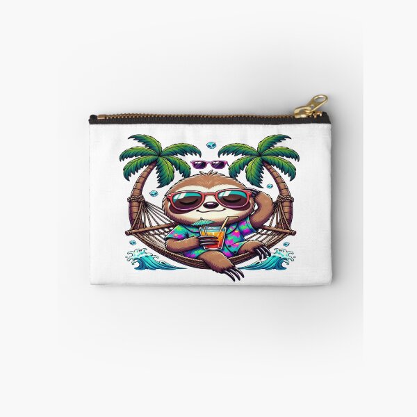 Item preview, Chill Sloth Tropical Vacation T-Shirt | Cute Sloth Hammock Beach Graphic | Relax Mode Summer Travel Animal Shirt designed and sold by Sushikidsntod.
