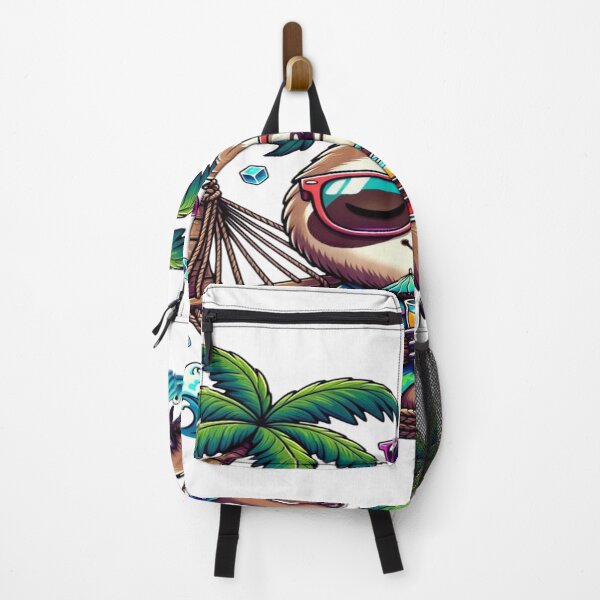 Item preview, Chill Sloth Tropical Vacation T-Shirt | Cute Sloth Hammock Beach Graphic | Relax Mode Summer Travel Animal Shirt designed and sold by Sushikidsntoddlers.