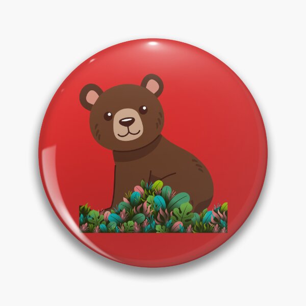 Item preview, Cute Bear in Colorful Jungle Leaves designed and sold by manojbalan1968.