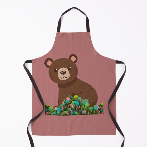 Item preview, Cute Bear in Colorful Jungle Leaves designed and sold by manojbalan1968.