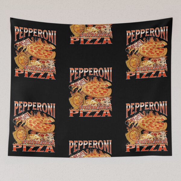 Item preview, Pepperoni Pizza Enthusiast Vintage Bootleg Rap Tee Style designed and sold by Cutecharactel.
