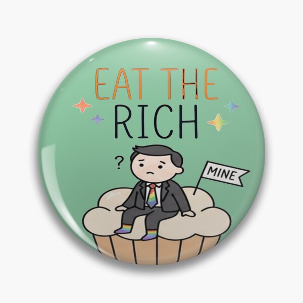 Item preview, satire political humour at the rich  cupcake art designed and sold by  Mudikeys.