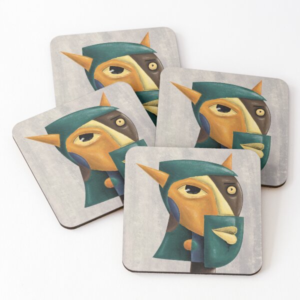 Item preview, Cubist Devil Portrait | Abstract Geometric Figure Art designed and sold by aekritdeach.