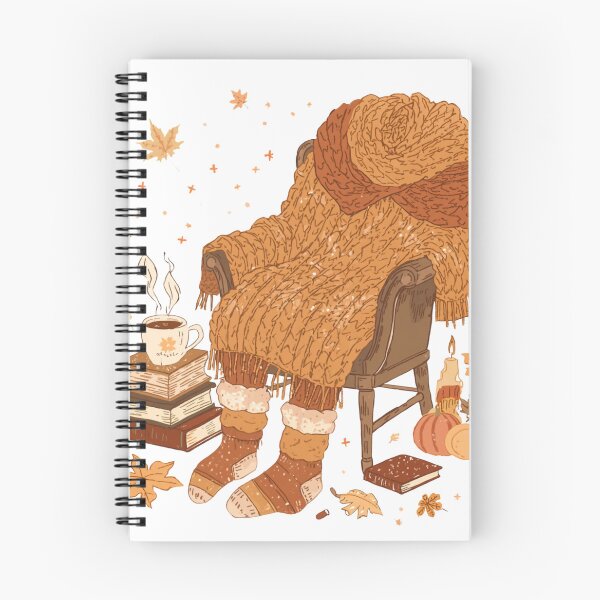 Item preview, Stay Cozy | Cozy Autumn Sweater & Books Whimsical Illustration designed and sold by catcurio.