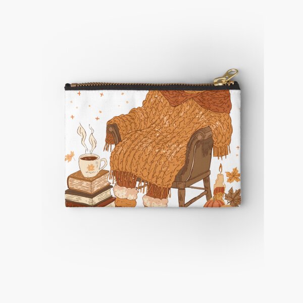Item preview, Stay Cozy | Cozy Autumn Sweater & Books Whimsical Illustration designed and sold by catcurio.