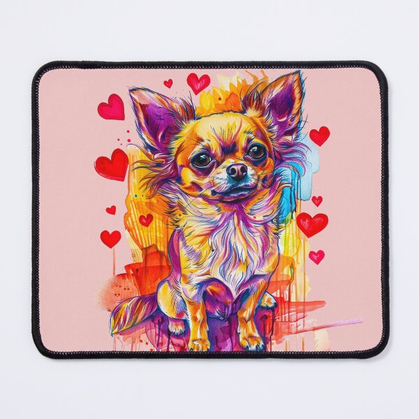 Item preview, Watercolor Chihuahua – A colorful work of art from the heart designed and sold by Dianag76.