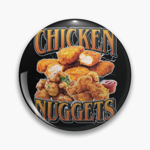 Item preview, Chicken Nuggets Heavy Metal Bootleg Rap Tee designed and sold by Cutecharactel.