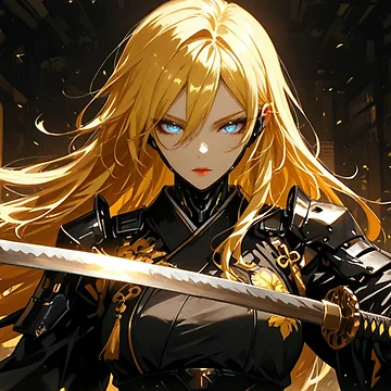 Artwork thumbnail, Cyborg Samurai by Emaple