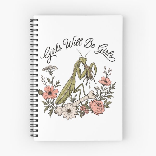 Item preview, Girls Will Be Girls Praying Mantis Girl Power Feminist Bug designed and sold by ArtCreations79.