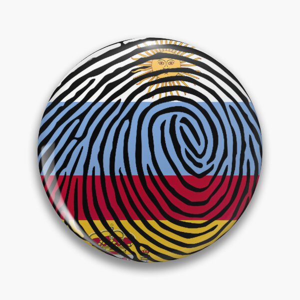 Item preview, Spain  Argentina Fingerprint Half Spanish Argentinian Roots  designed and sold by Amerakstore.
