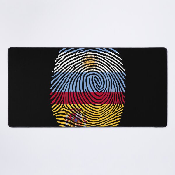 Item preview, Spain  Argentina Fingerprint Half Spanish Argentinian Roots  designed and sold by Amerakstore.