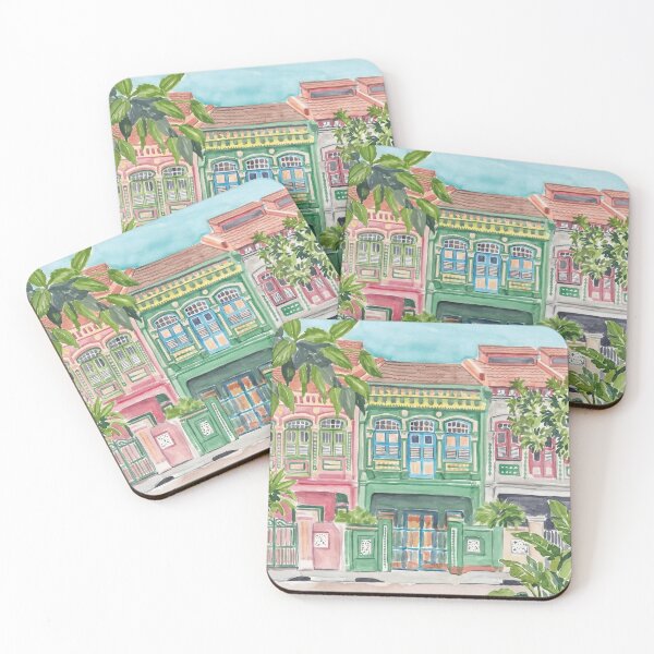 Item preview, Peranakan Shophouses designed and sold by POSTERIOCREW.