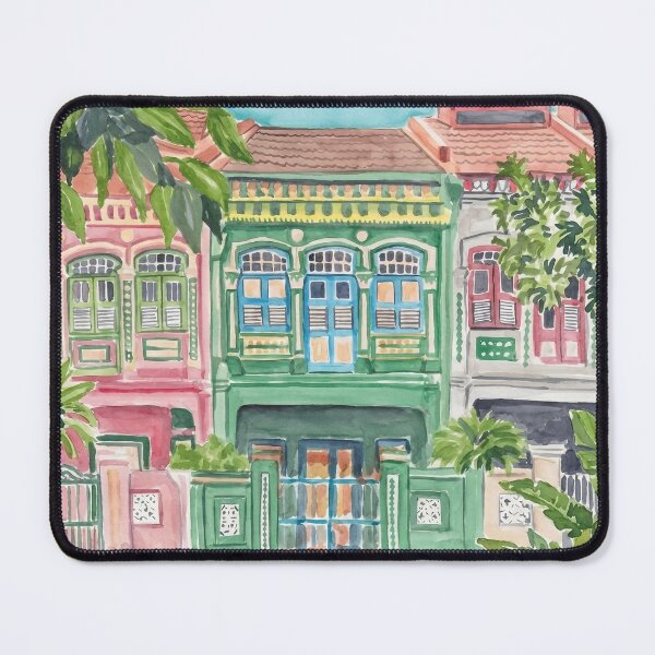 Item preview, Peranakan Shophouses designed and sold by POSTERIOCREW.