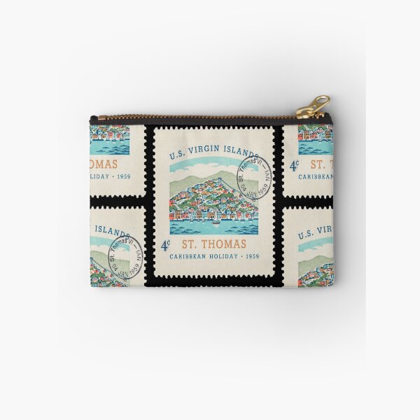 Item preview, St Thomas USVI Caribbean Harbor Postage Stamp Sticker designed and sold by stickercuffs.