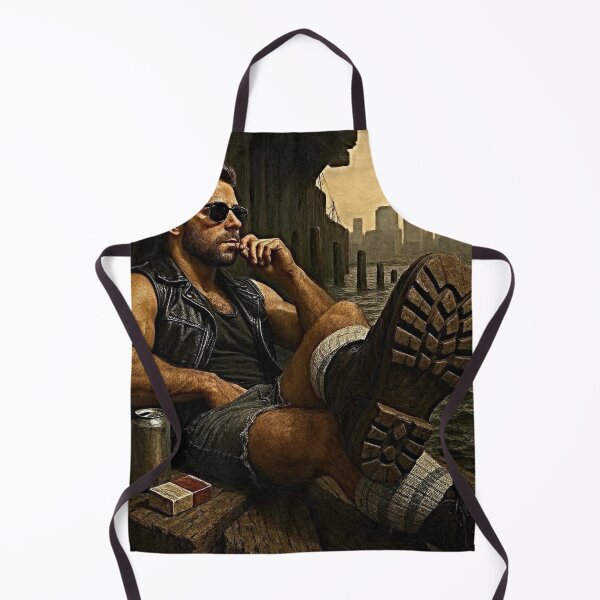 Item preview, 1970's Hudson Pier - Meet Me In The Shadows - Gay Leather Cruise New York Hyperrealism Series Gay Art designed and sold by ItsAKinkThing.