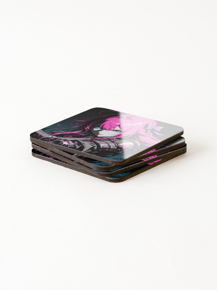 Thumbnail 4 of 5, Coasters (Set of 4), Cyborg Samurai designed and sold by RandomViewer.