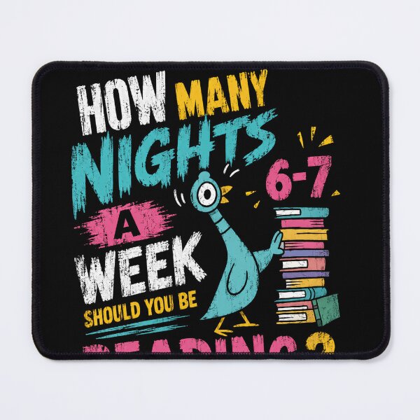 Item preview, How Many Nights A Week Should You Be Reading? 6-7 Books Reading Librarian Teacher designed and sold by JonesFlora2025.