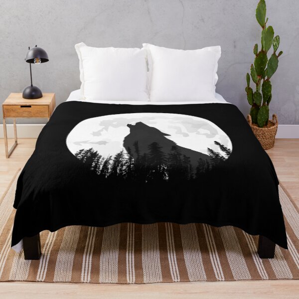 Item preview, Mystic Wolf Under the Moon | Celestial Wildlife Fantasy Design designed and sold by Thecitiesstore.