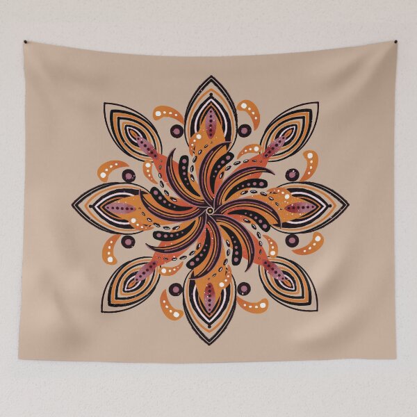 Item preview, Surfers mandala - Fall Colors designed and sold by Home Cyn Home.