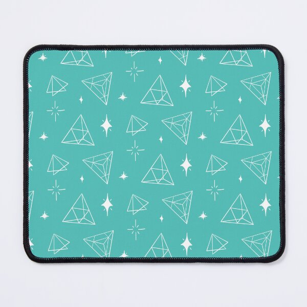 Item preview, Magic Triangles and Stars - Turquoise designed and sold by prynadd / Alena's Magic Patterns.