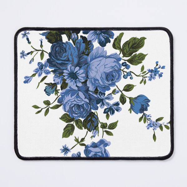 Item preview, Vintage Midnight Blue Roses - Classic Chinoiserie Floral Bouquet designed and sold by Midnight Nebula.