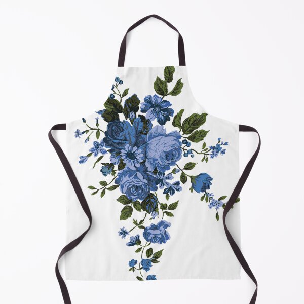 Item preview, Vintage Midnight Blue Roses - Classic Chinoiserie Floral Bouquet designed and sold by Midnight Nebula.