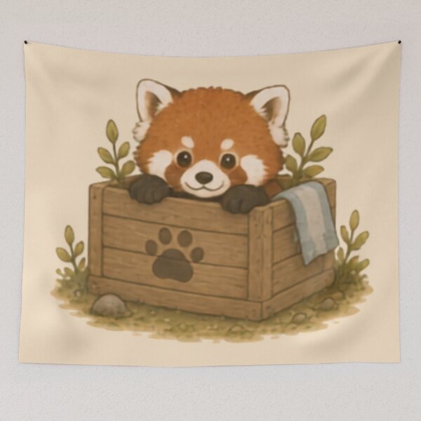Item preview, Hide & Seek Red Panda designed and sold by MellowMunchkins.