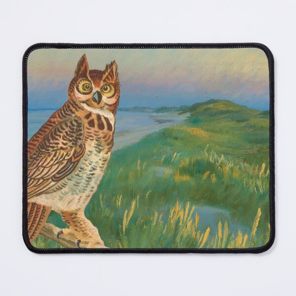 Item preview, suprised Owl by the sea: designed and sold by Bygone-Art.