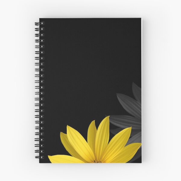 Item preview, Golden Contrast - Minimalist Yellow Daisy on Black Art designed and sold by Midnight Nebula.