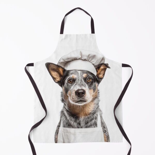 Item preview, Funny Australian Cattle Dog Chef Realistic Animal Cooking Humor Art designed and sold by LazyOwlStore.