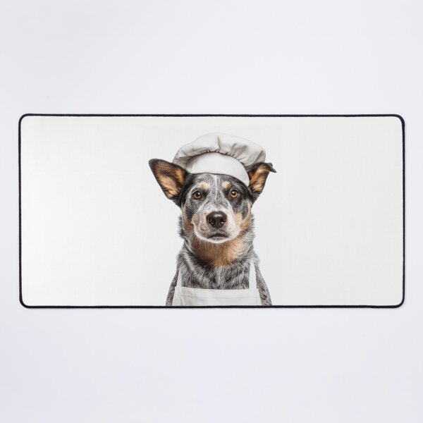 Item preview, Funny Australian Cattle Dog Chef Realistic Animal Cooking Humor Art designed and sold by LazyOwlStore.