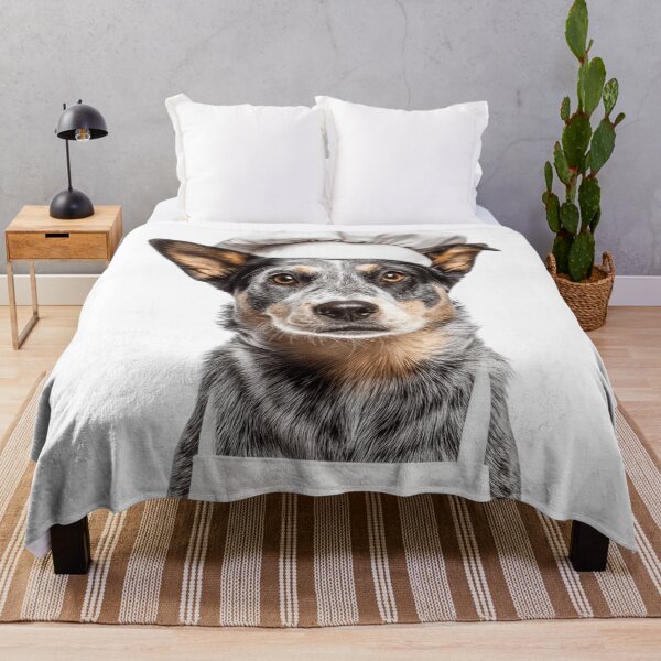 Item preview, Funny Australian Cattle Dog Chef Realistic Animal Cooking Humor Art designed and sold by LazyOwlStore.