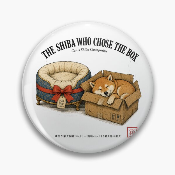 Item preview, The Shiba Who Chose the Box — Funny Shiba Inu Dog Bed Tee designed and sold by nurusubetei.