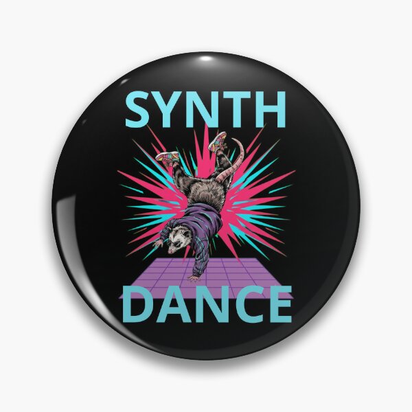 Item preview, 80s Neon B-Boy Opossum Handstand - Dance Is Freedom designed and sold by LeSoniPapaPrint.