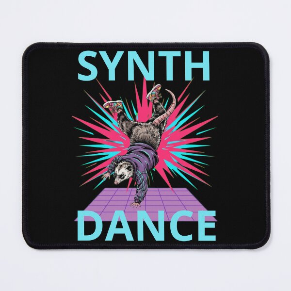 Item preview, 80s Neon B-Boy Opossum Handstand - Dance Is Freedom designed and sold by LeSoniPapaPrint.