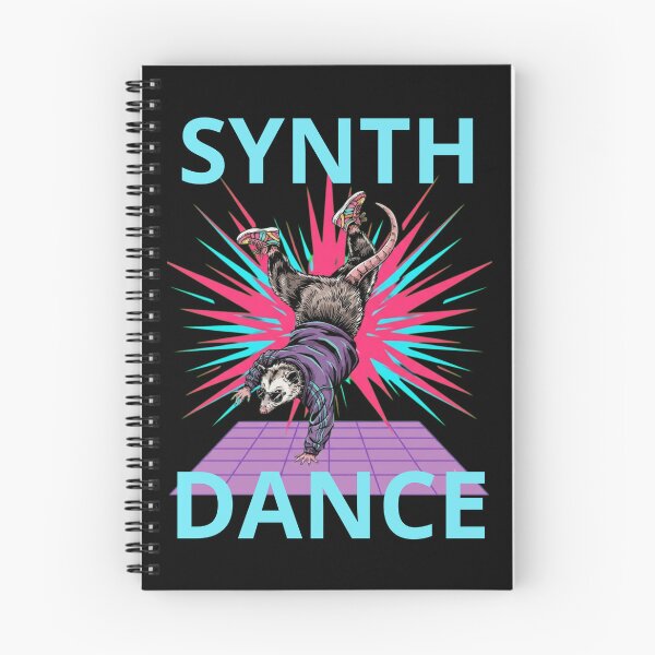 Item preview, 80s Neon B-Boy Opossum Handstand - Dance Is Freedom designed and sold by LeSoniPapaPrint.