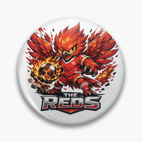 Item preview, Crimson Phoenix Football The Reds Mascot Liverpool Fierce Chibi Fire Bird Esports Graphic designed and sold by Aekkaporn.